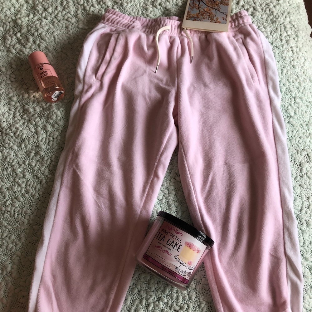 Pink Velvet Joggers